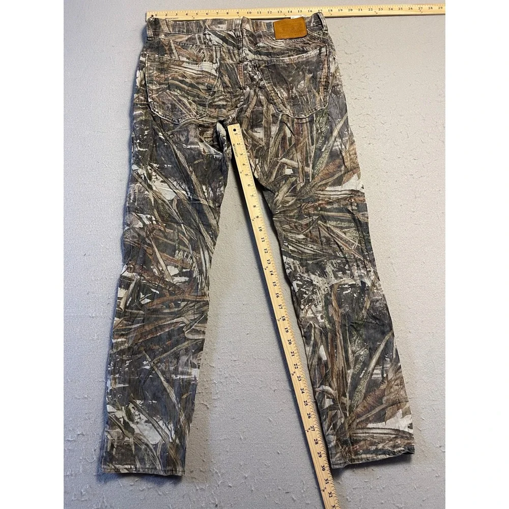 Levi 502 Regular Taper Corduroy Reed Camo Brown W33 L34 Mens